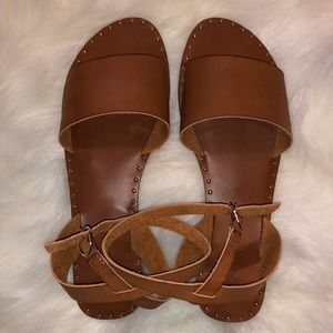 City Classified Criss-Cross Sandals